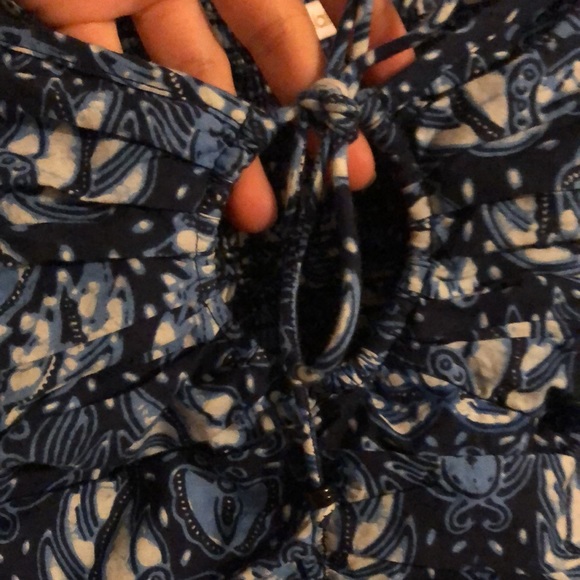 Love the Label Anthropologie Puff Sleeve Cassie Mini Dress in Butterfly Blue - Picture 10 of 16